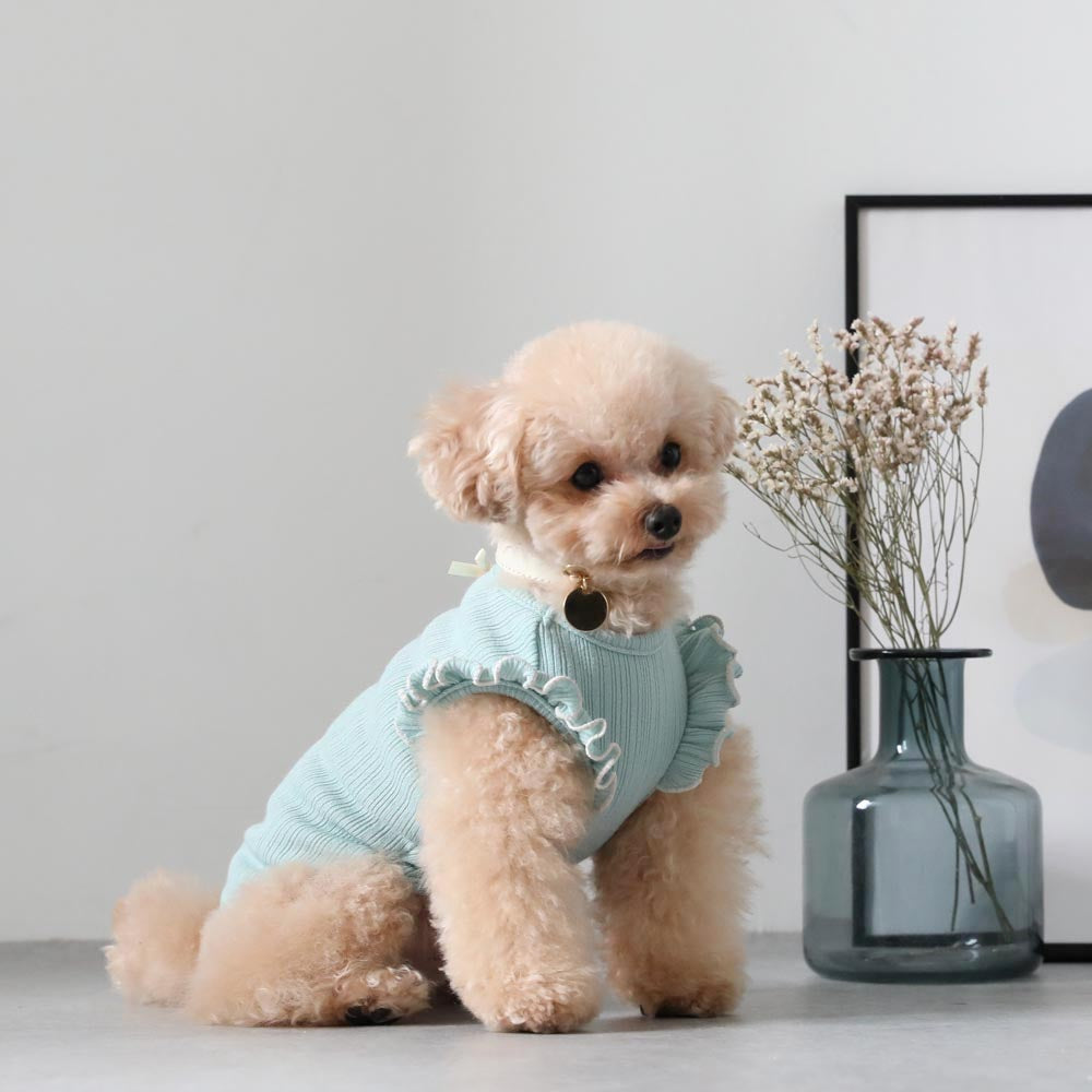 Frilled point ribbon tops