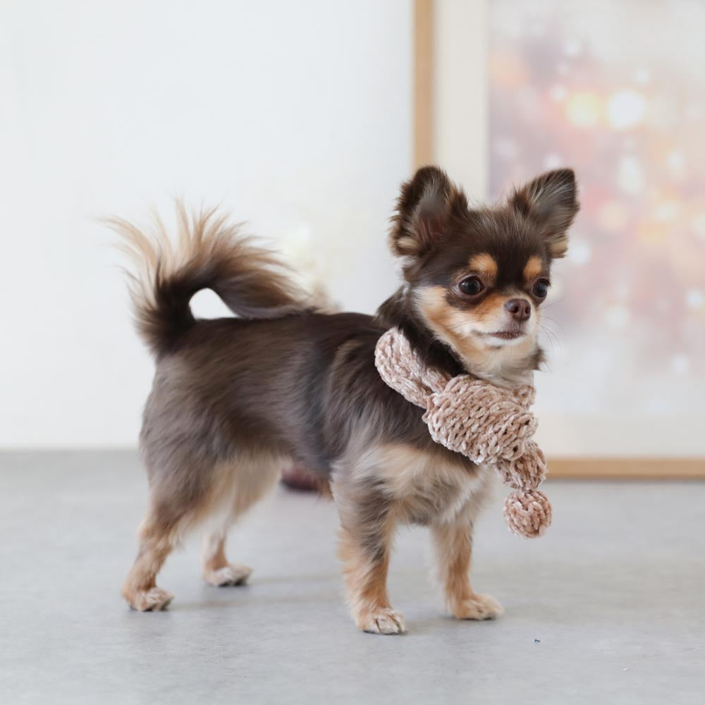 handmade pom pom muffler