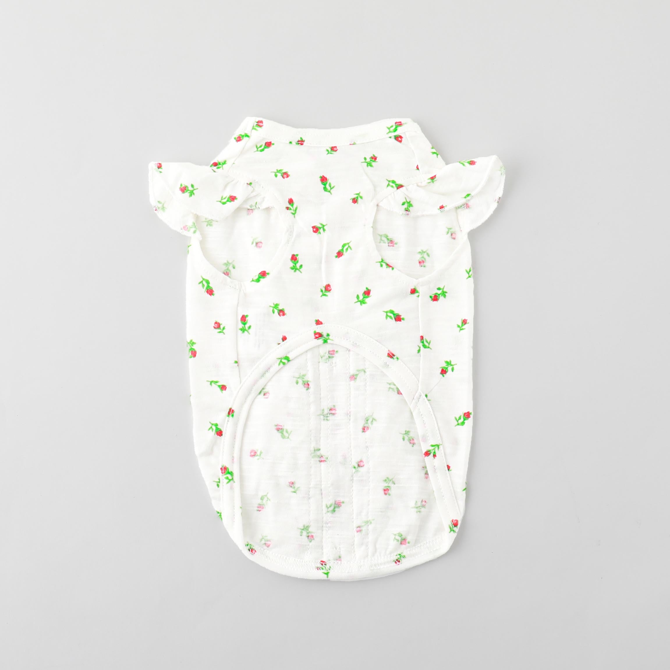 フラワープリントフリルブラウス