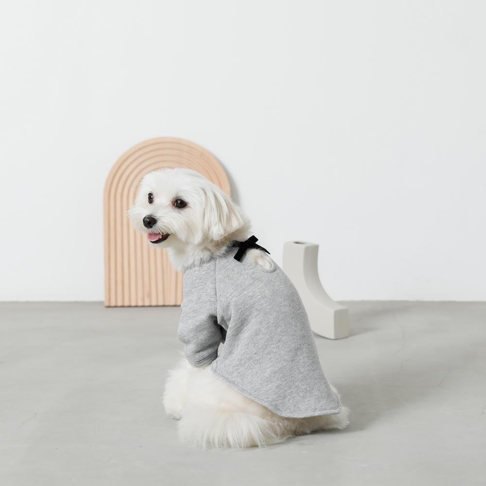 back ribbon sweat tops