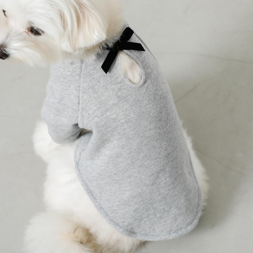 back ribbon sweat tops