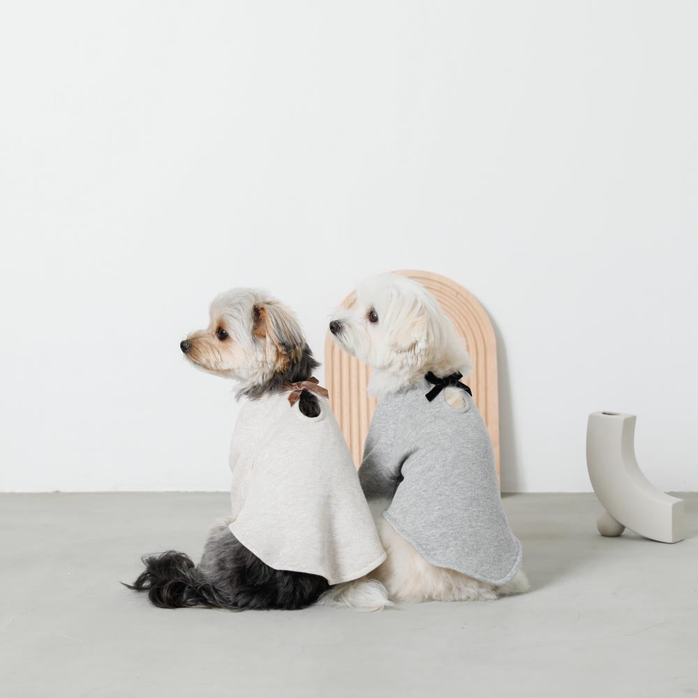 back ribbon sweat tops