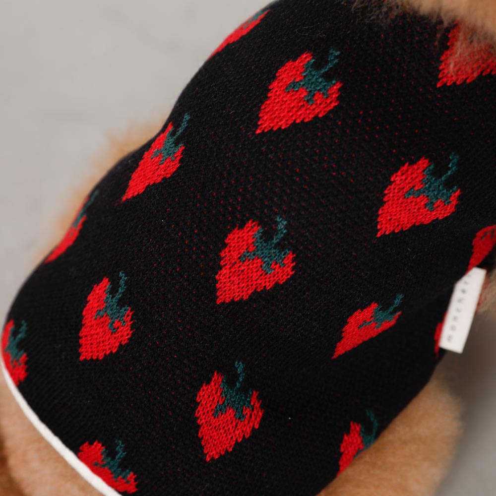 strawberry knit vest jacket