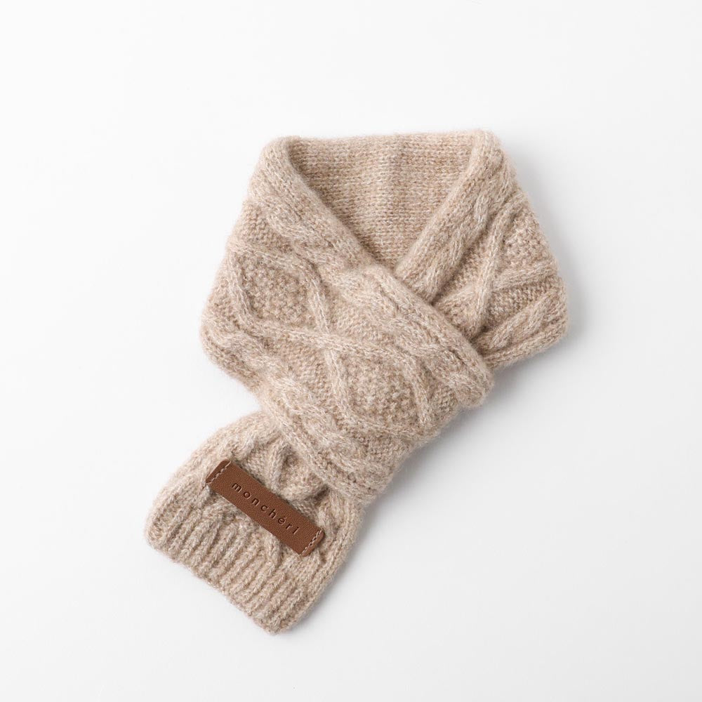 cashmere blend cable muffler
