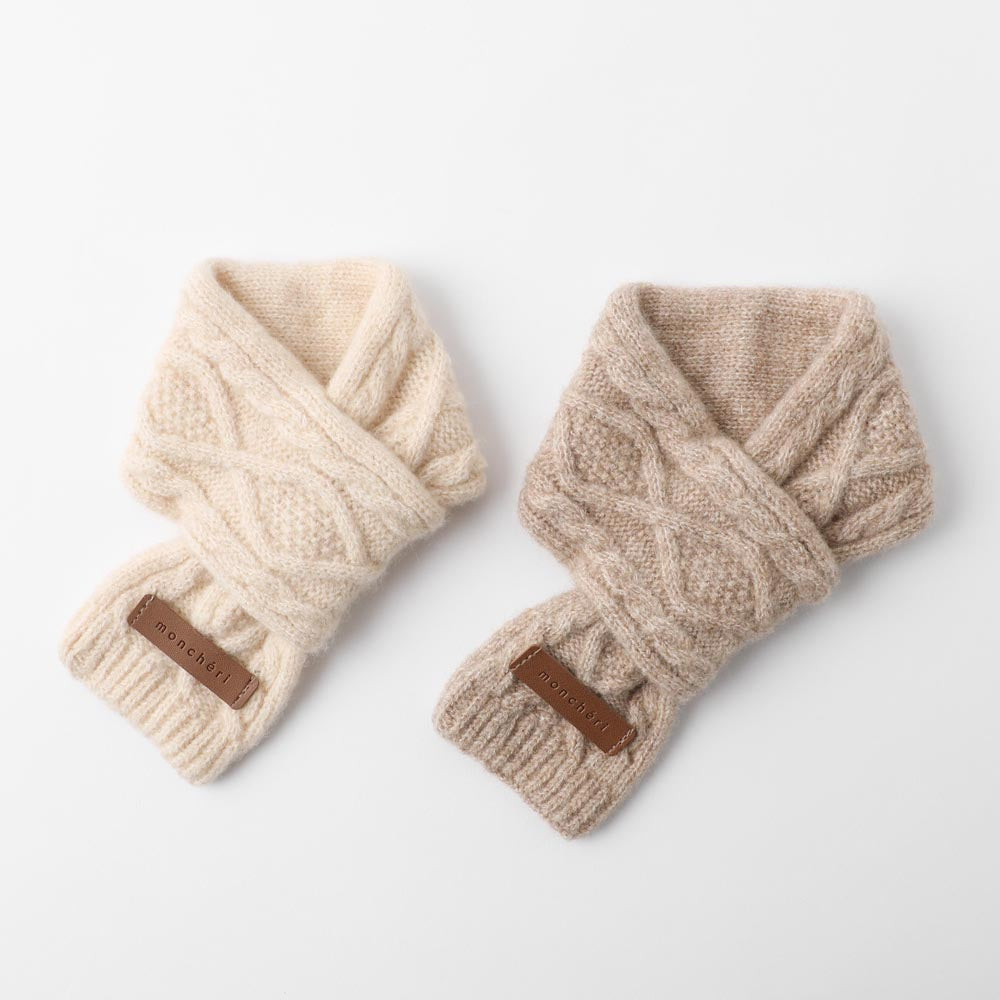 cashmere blend cable muffler