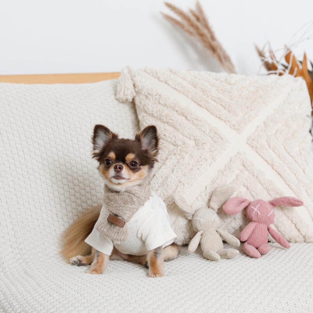 cashmere blend cable muffler