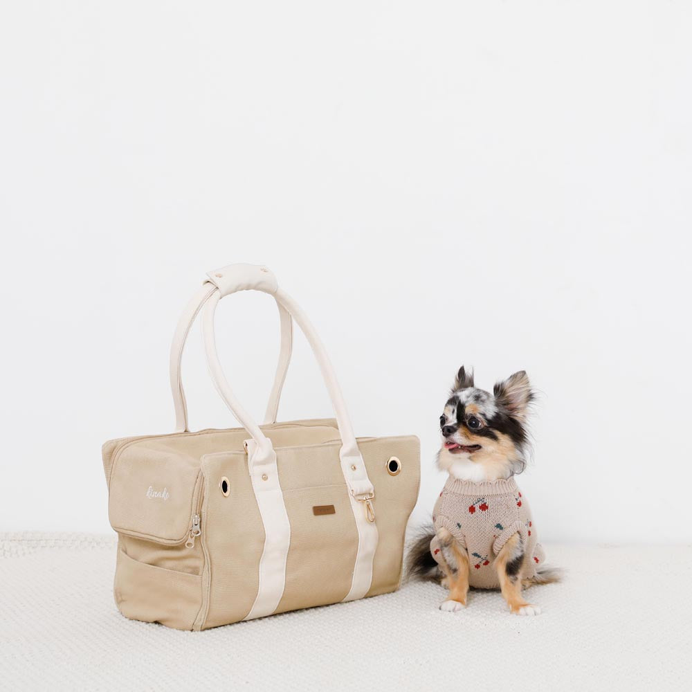 Pet canvas tote bag [Name embroidery available]