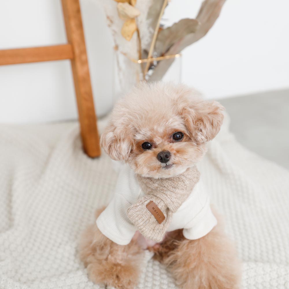 cashmere blend cable muffler