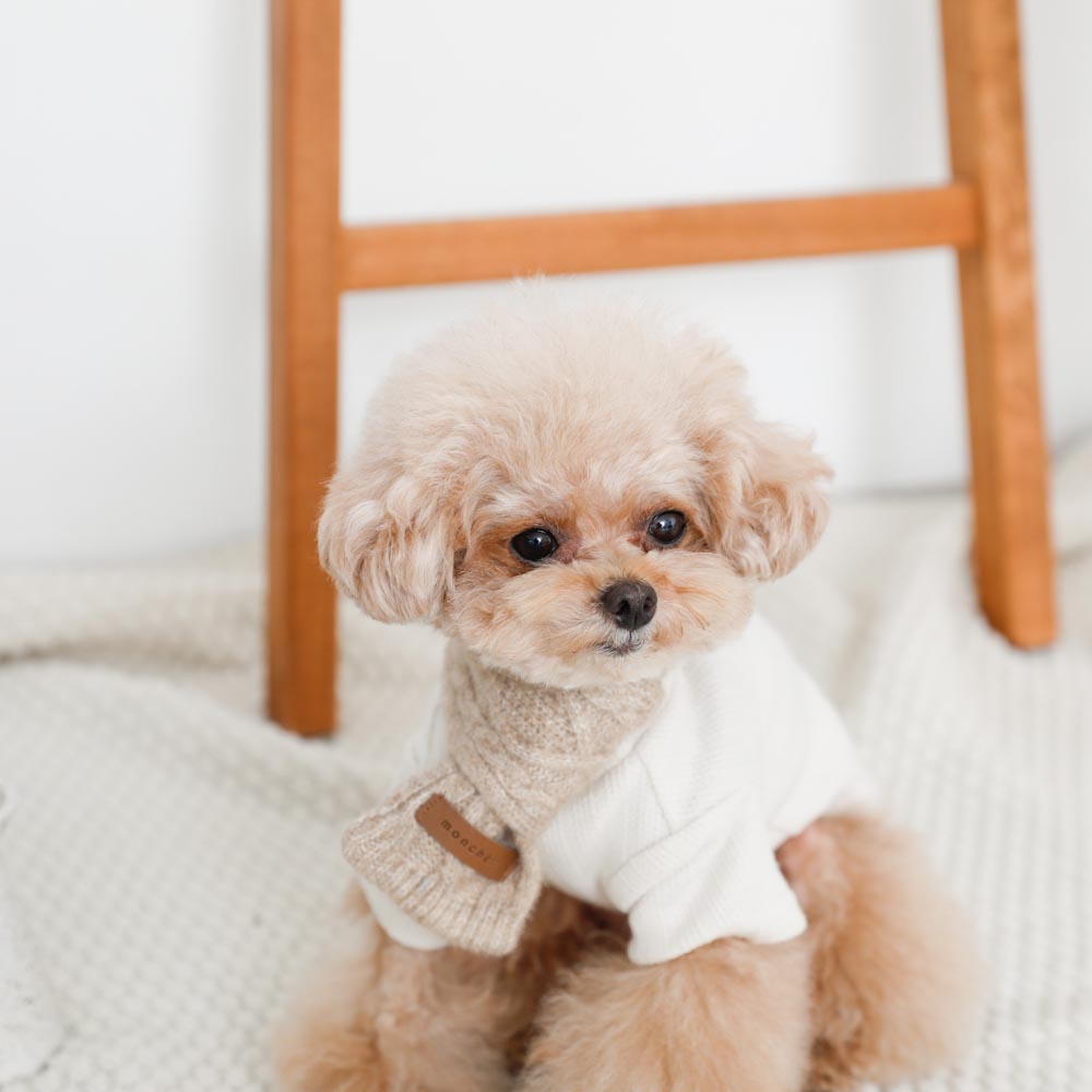 cashmere blend cable muffler