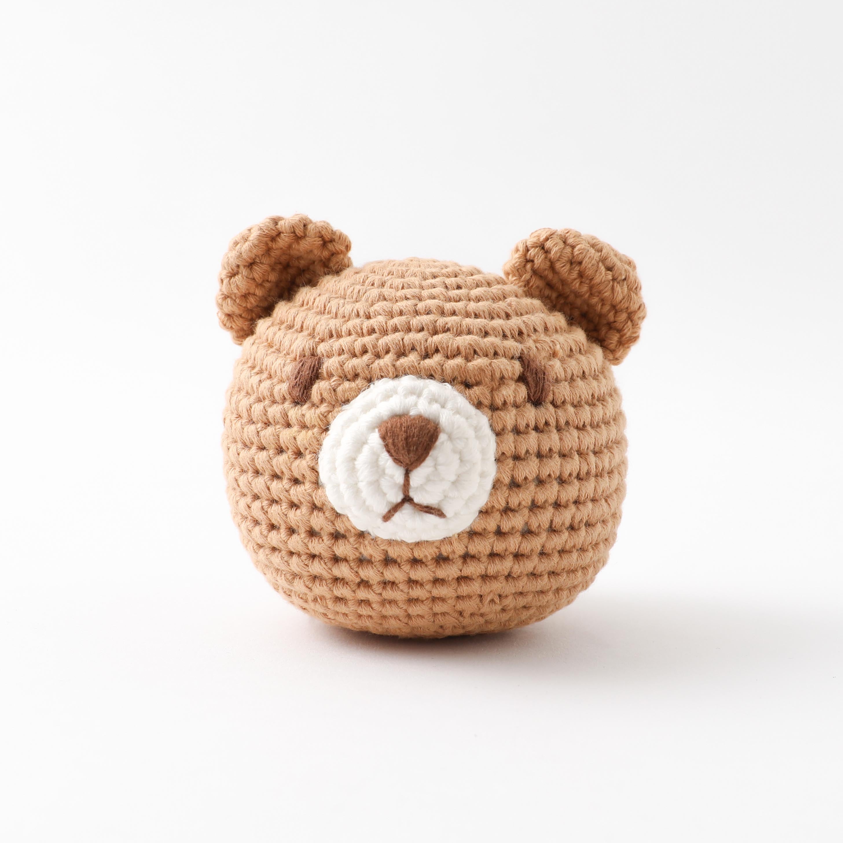 hand knitted cotton animal toys