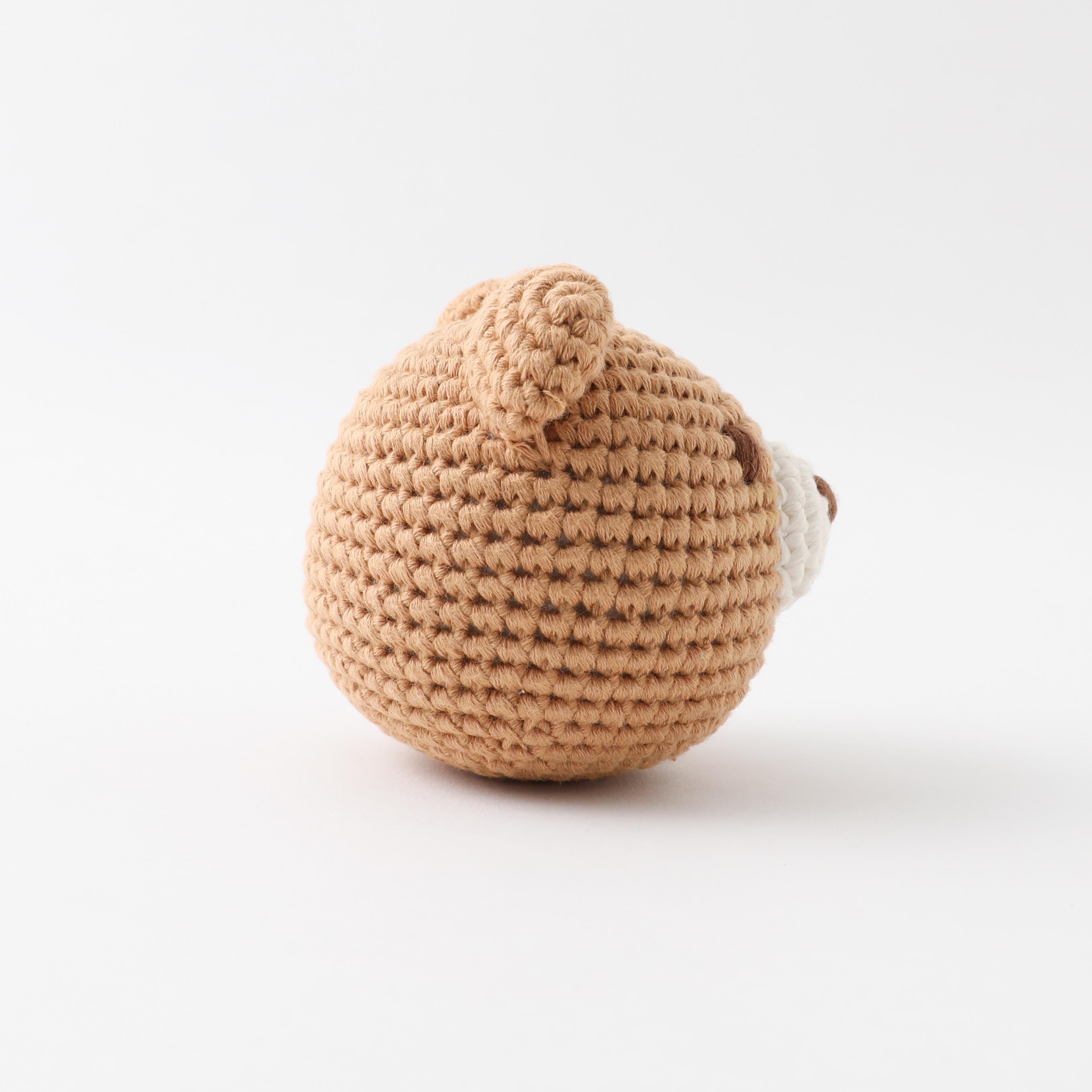 hand knitted cotton animal toys