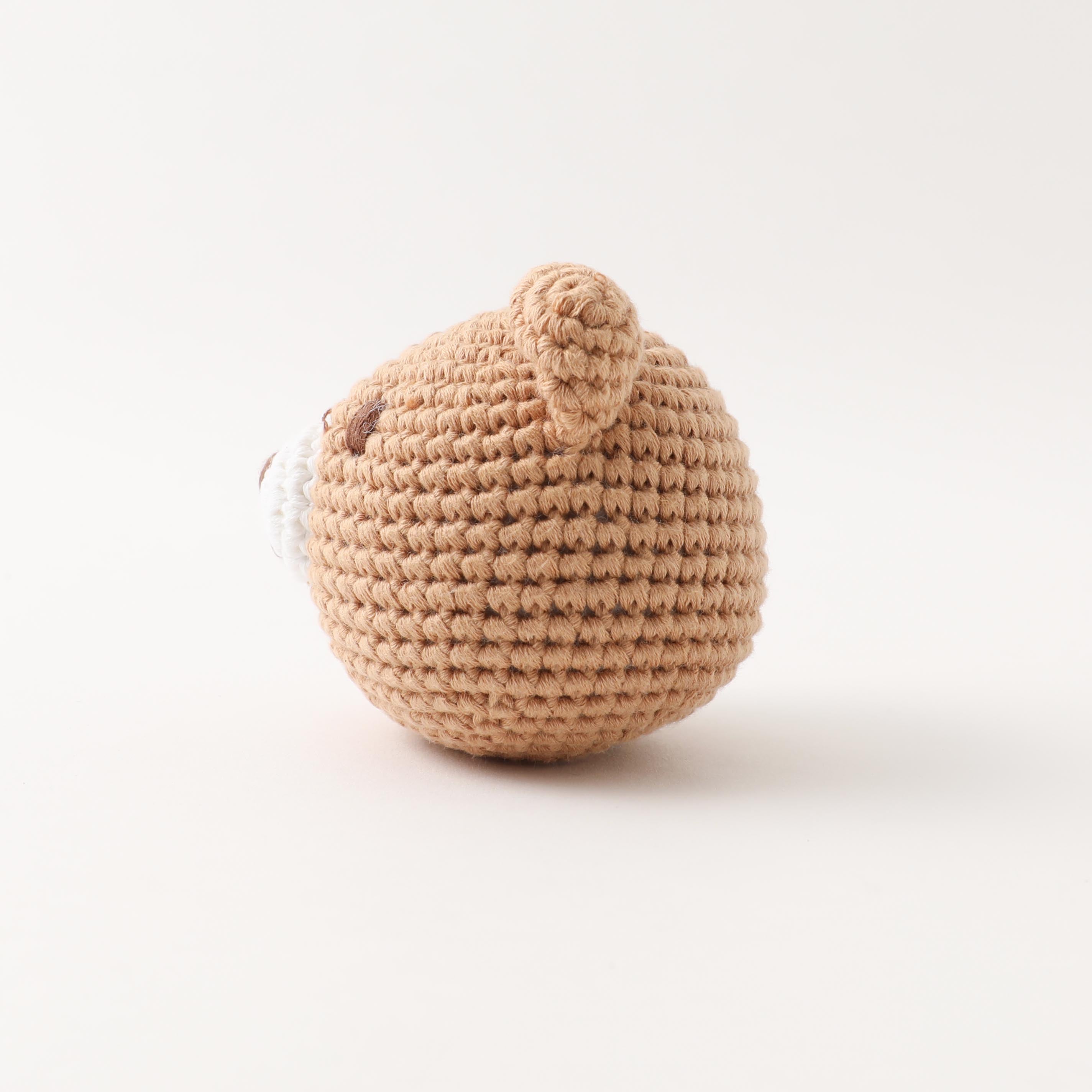 hand knitted cotton animal toys
