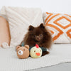 Hand-knitted cotton animal toy