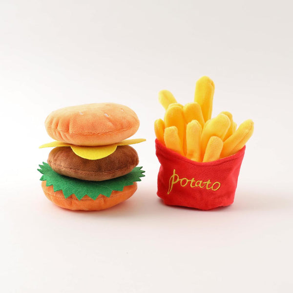 Hamburger and potato toy