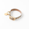 Bicolor Circle Charm Leather Color [Compatible with name sculpture]