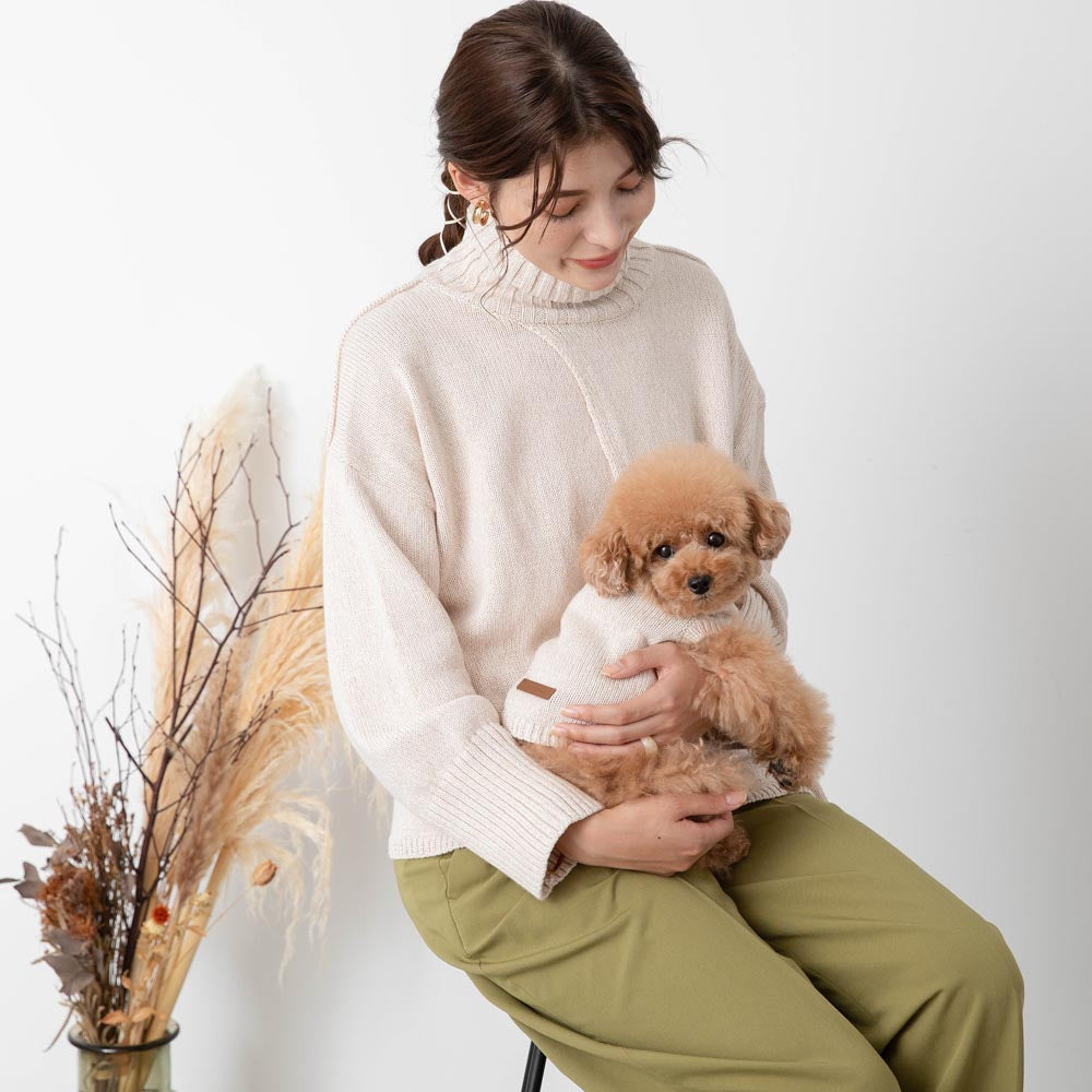[Link Coordination SET] Cashmere cotton mix knit