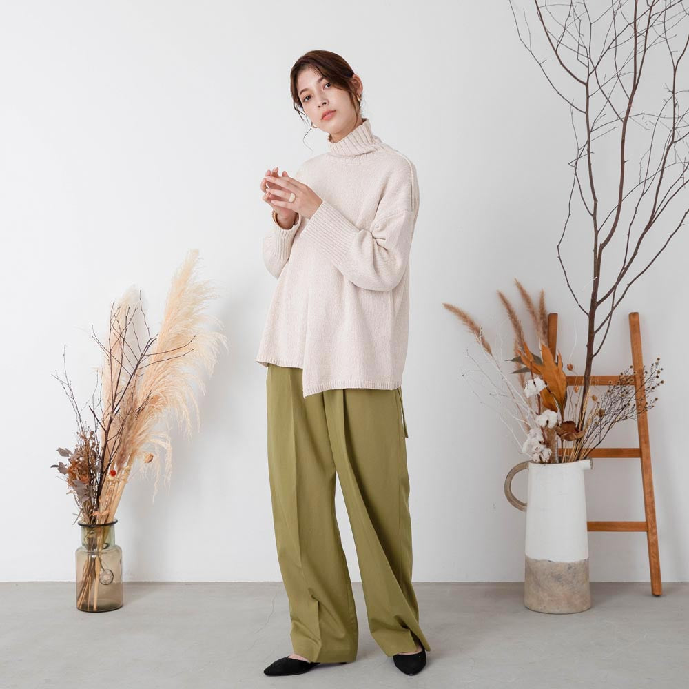 [Link Coordination SET] Cashmere cotton mix knit