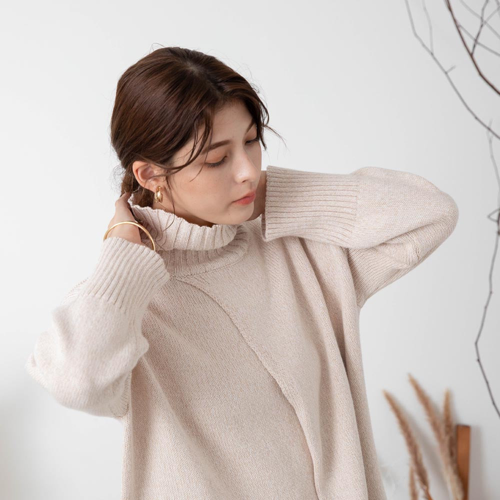 [Link Coordination SET] Cashmere cotton mix knit