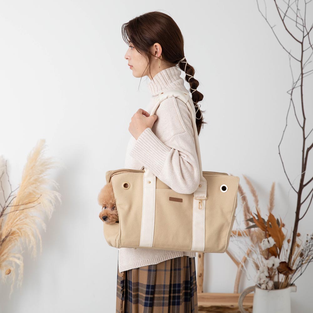 ペットキャンバストートバッグ【名入れ刺繍対応】
