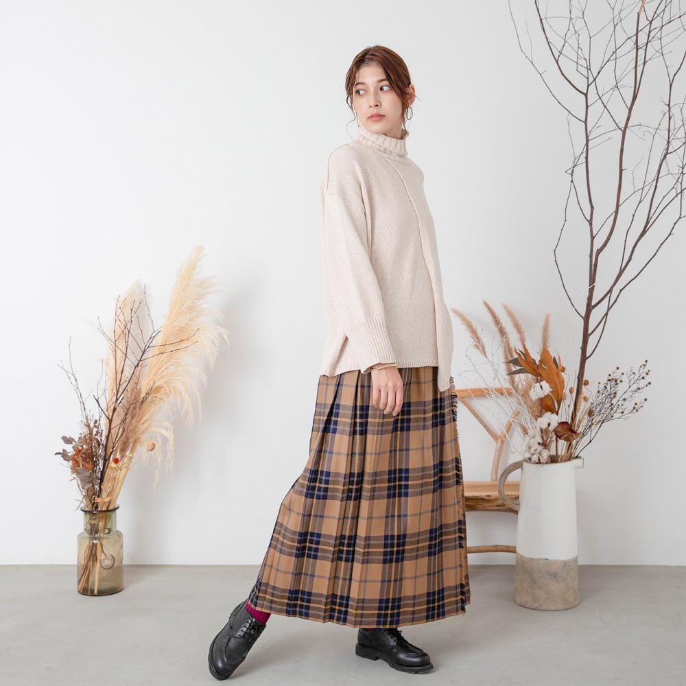 [Link Coordination SET] Cashmere cotton mix knit