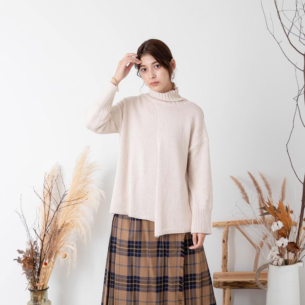 [Link Coordination SET] Cashmere cotton mix knit