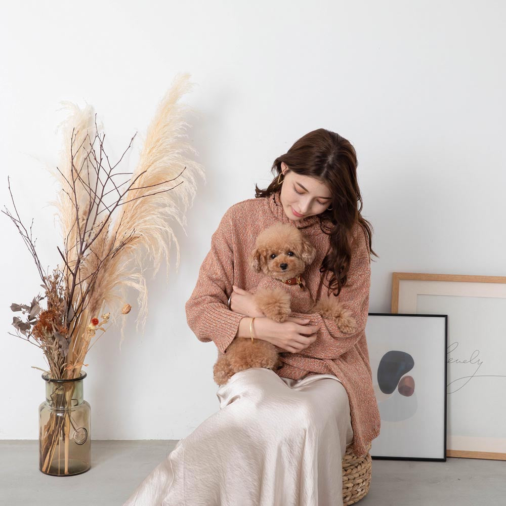 [Link Coordination SET] Cashmere cotton mix knit