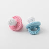 Hand-knitted pacifier toy