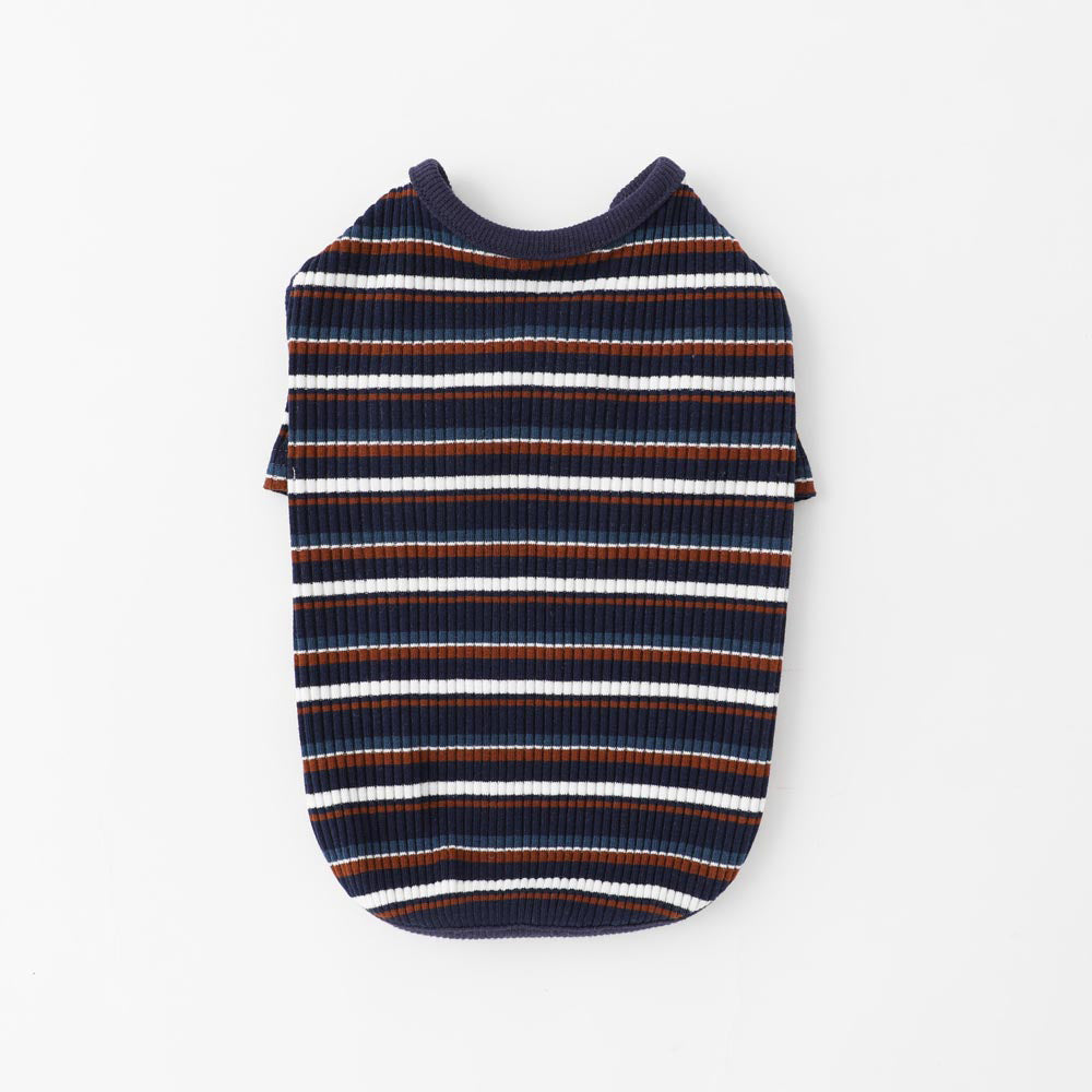 multi-border rib pullover