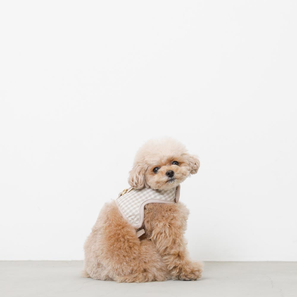 gingham check harness