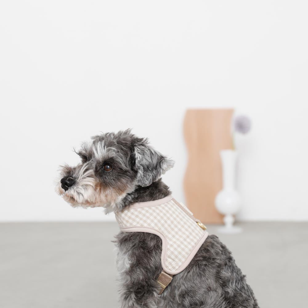 gingham check harness