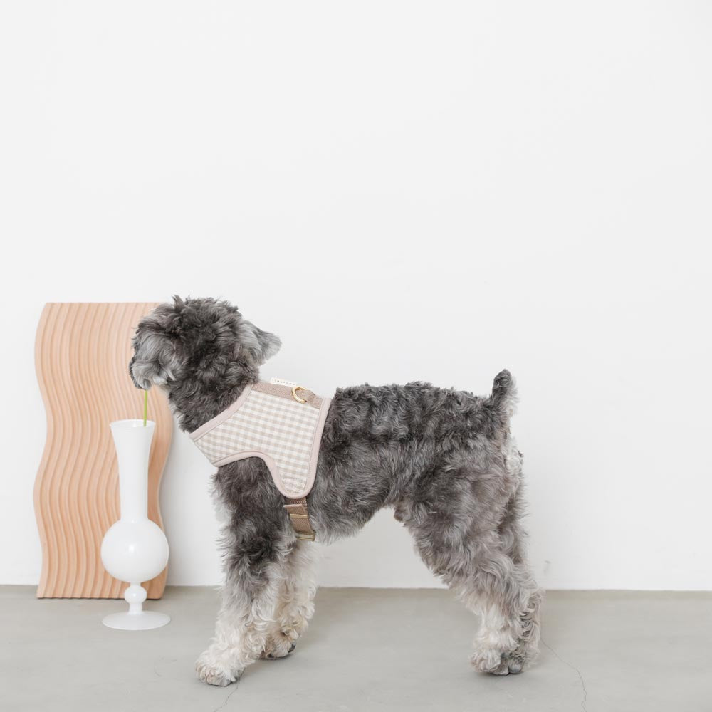 gingham check harness