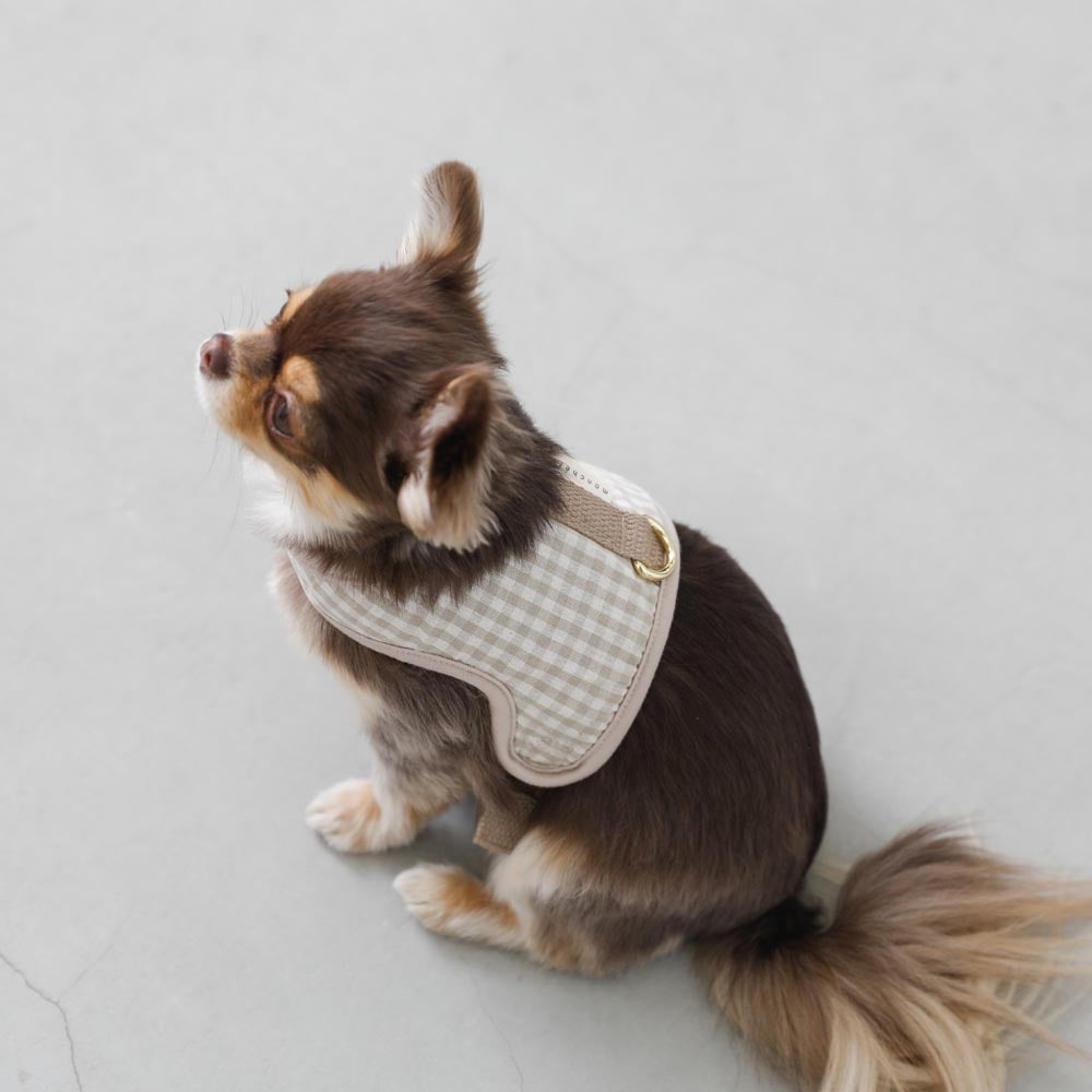 gingham check harness