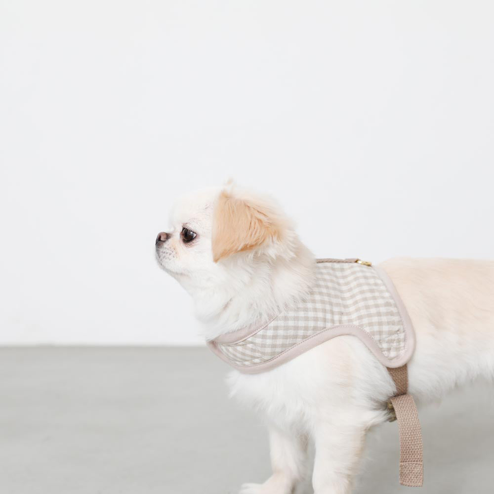 gingham check harness