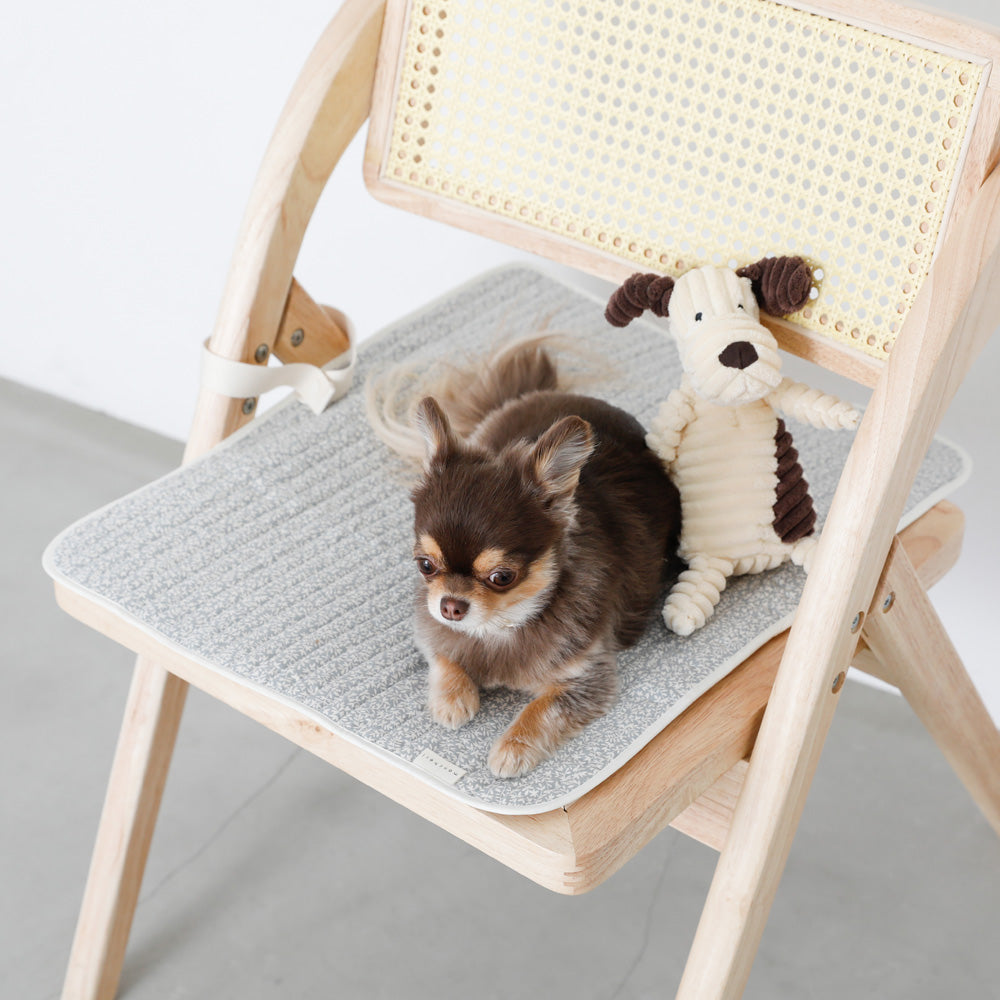 リーフプリントキルティングカフェマット【名入れ刺繍対応】