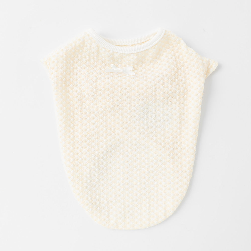 French Flare Sleeve Poko Poko Check T-shirt