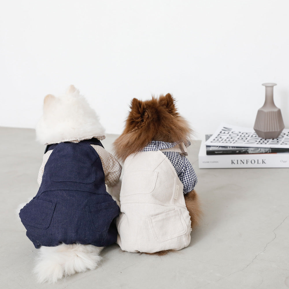 linen overalls