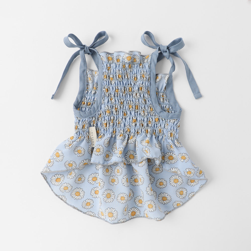 Daisy pattern gathered cami tops