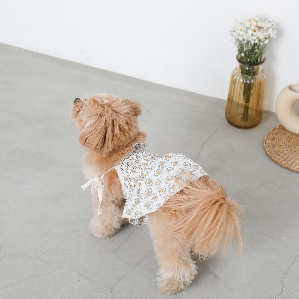 Daisy pattern gathered cami tops