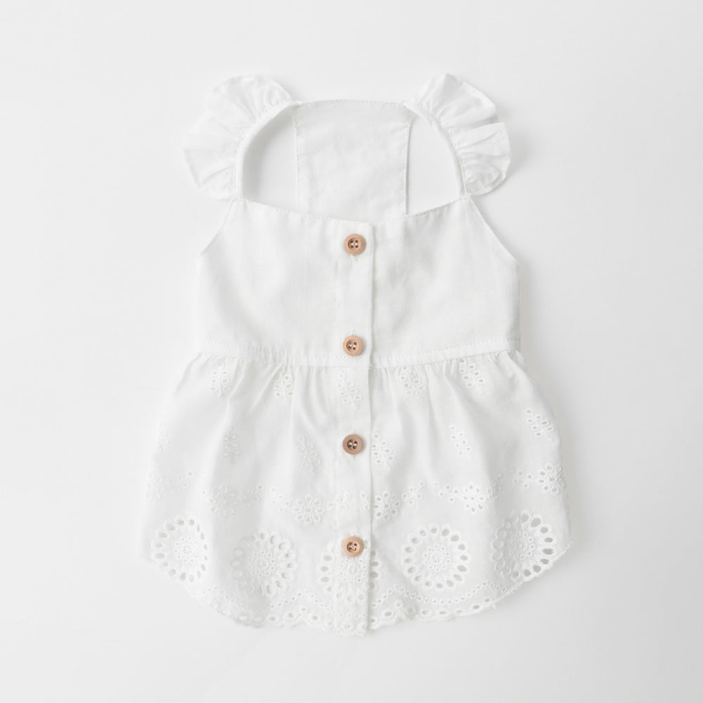 Cotton cutwork dress