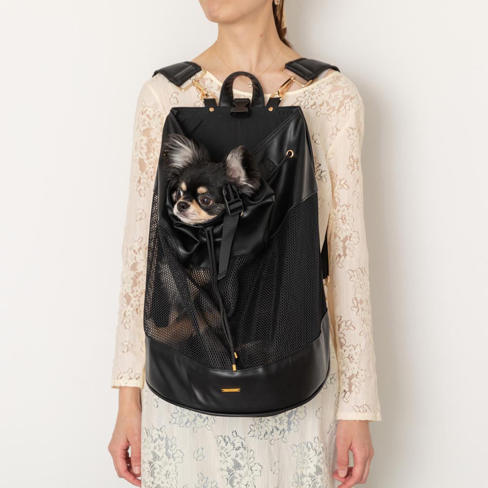 2way mesh drawstring pet bag