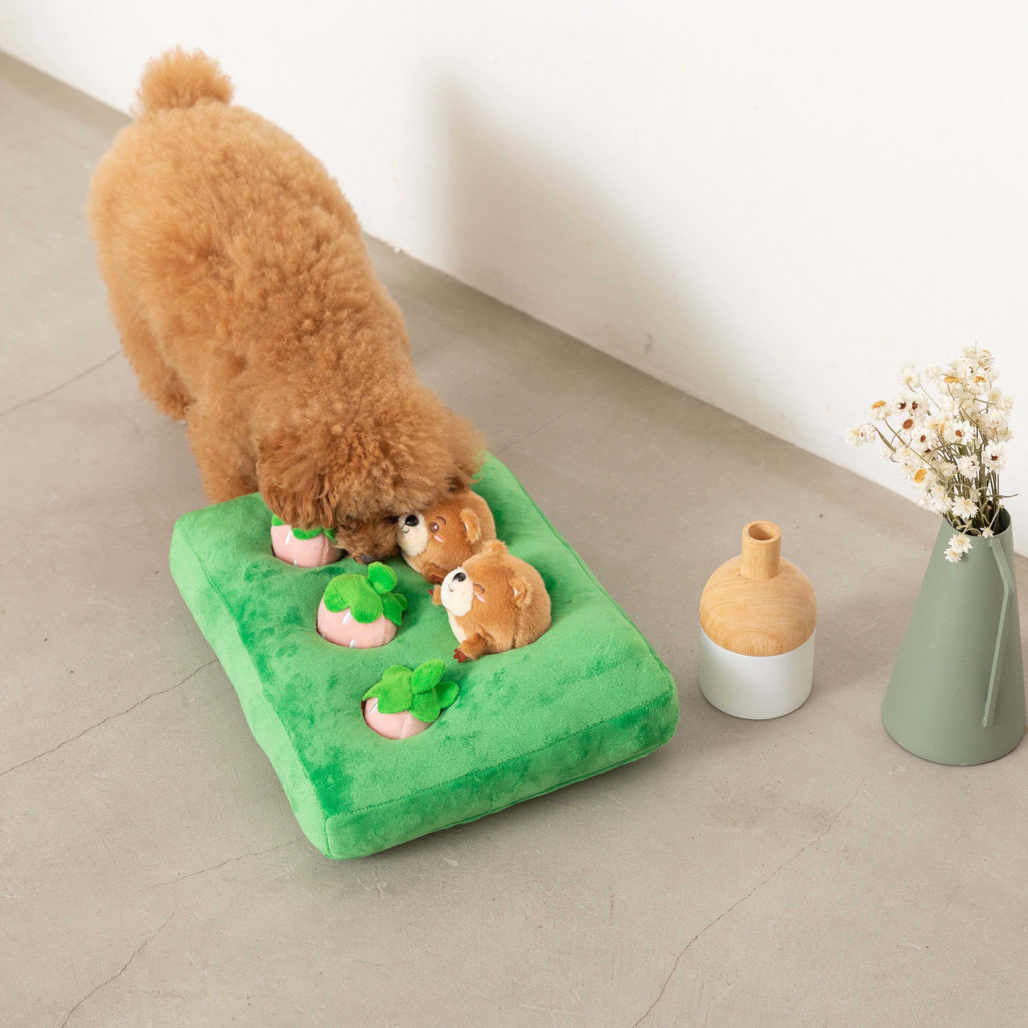 Nosework strawberry and forest animal toys