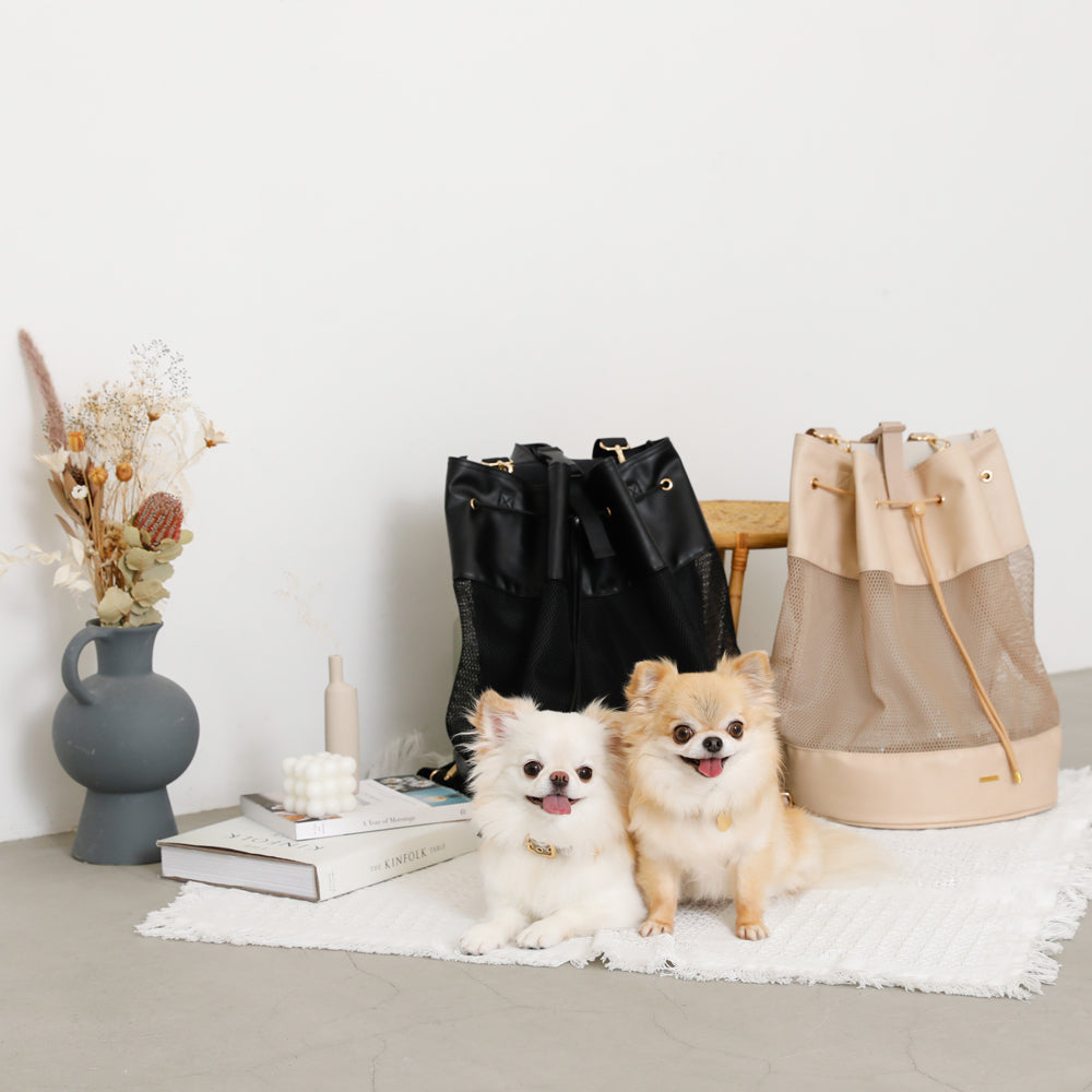 2way mesh drawstring pet bag