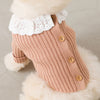 Knit cardigan with frill