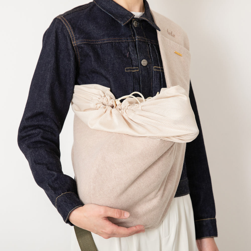 ウールペットスリングメッシュカバー付き【名入れ刺繍対応】