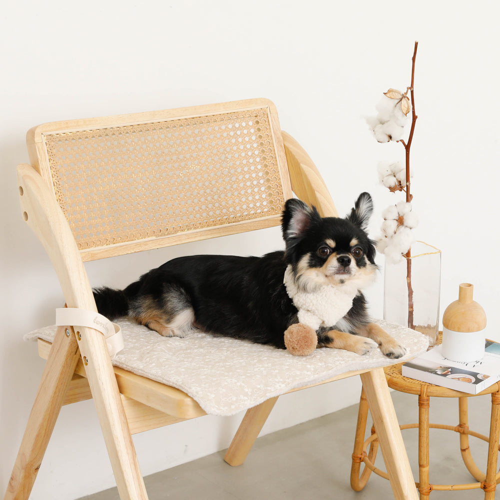 ポンポン付きボアマフラー