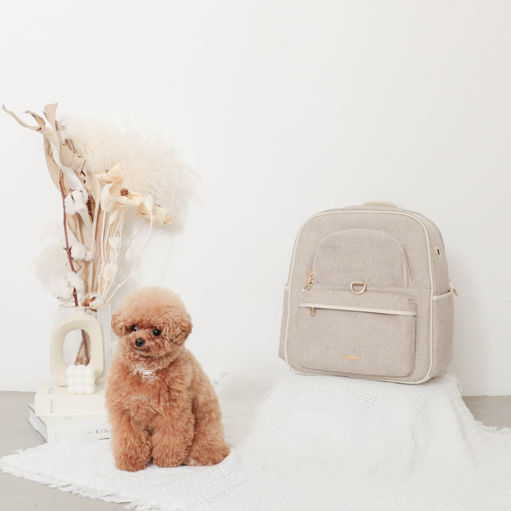 mamancher ベージュの犬用キャリーバッグ、リュック、 楽天市場】【LINE追加10%OFFクーポン】 moncheri モンシェリ 犬 ペット