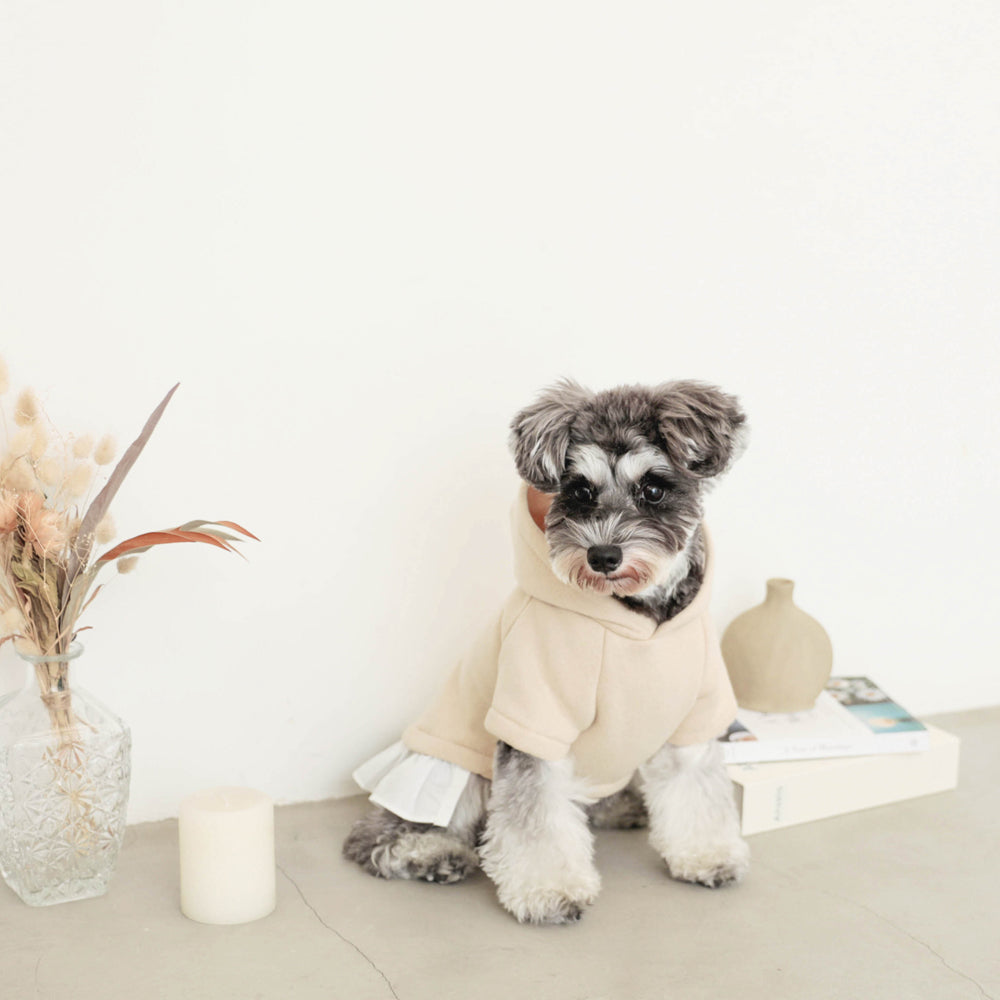 frilly layered design hoodie