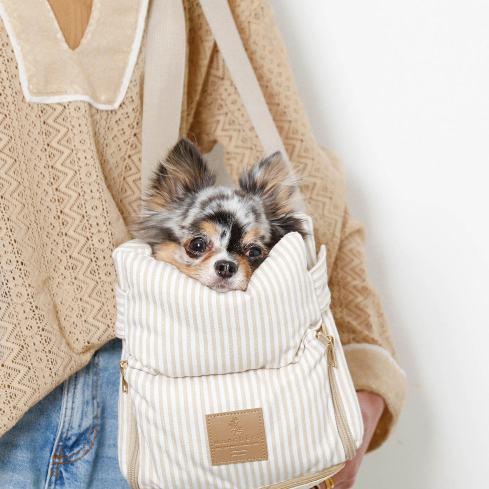 未使用品　オーダー品 ベッドごとキャリー キャリーバッグ　白黒　ストライプ　ペットベッド　犬ベッド 未使用品 オーダー品 ベッドごとキャリー キャリーバッグ 白黒