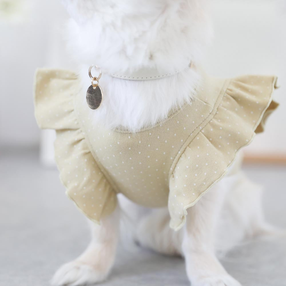 ドットカラーフレアートップス