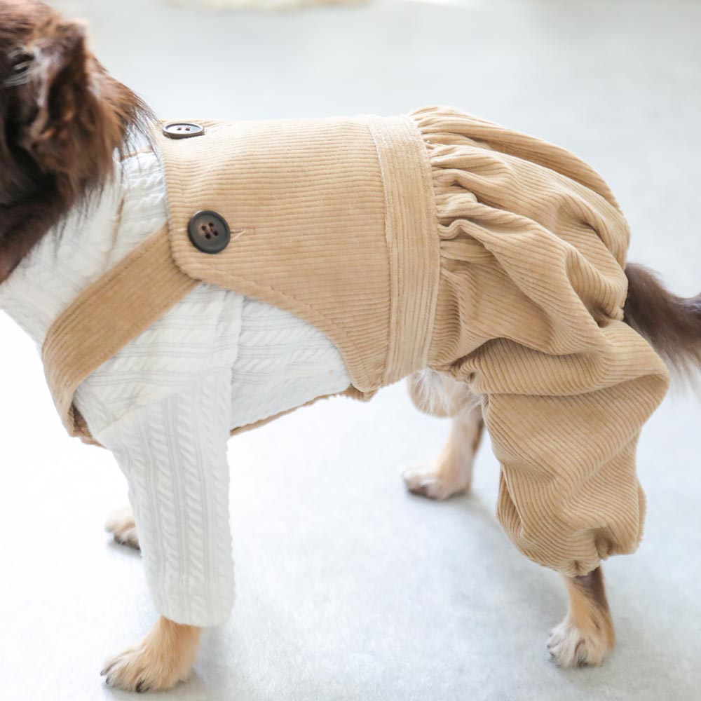 コーデュロイサロペットパンツ
